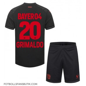 Bayer Leverkusen Alejandro Grimaldo #20 Replika Hemmatröja Barn 2023-24 Kortärmad (+ Korta byxor)